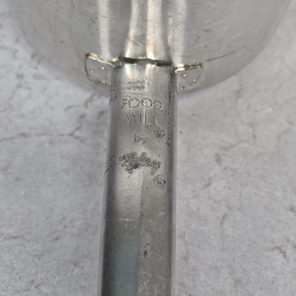 Vintage Foley Food Mill No. 101 Stainless Steel‎ 2 Quart Masher Ricer Strainer